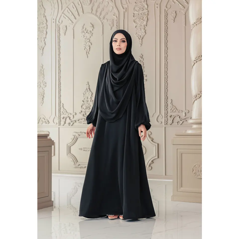 Warda Khimar Umrah Set in Black