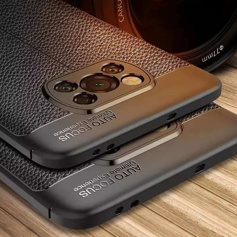 CRIMSON CASE POCO X3 NFC CASING AUTOFOCUS ANTICRACK SOFTCASE PREMIUM LEATHER