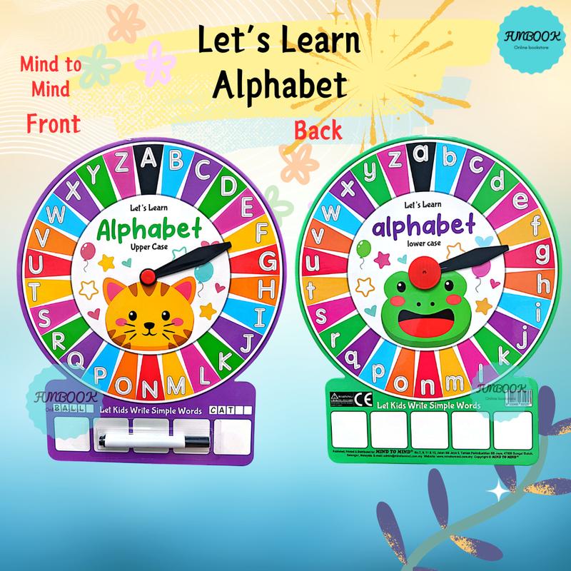 [FUNBOOK] Clock Design Lets Learn alphabet Upper Case Lower Case ...