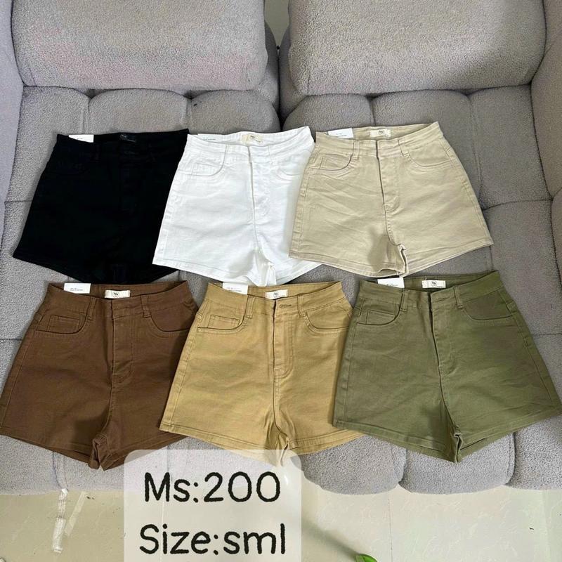 Sọt jean nữ big size co giản, quần đùi ôm lưng cao