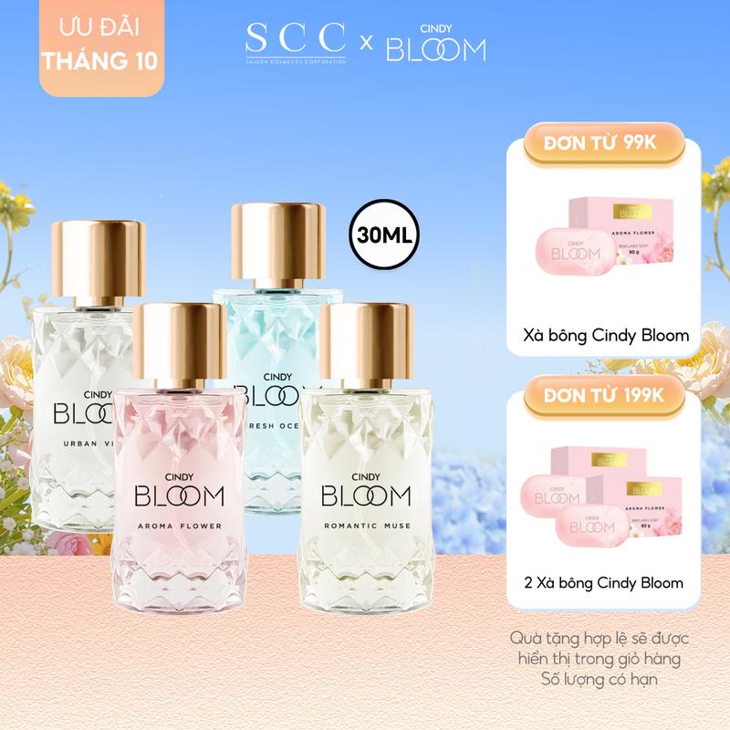 [Quà tặng 20.10] Nước Hoa CINDY BLOOM Phong Cách Nữ Tính Ngọt Ngào, Lưu Hương Lâu Chai 30mlQuà tặng bạn gái Quatangbangai