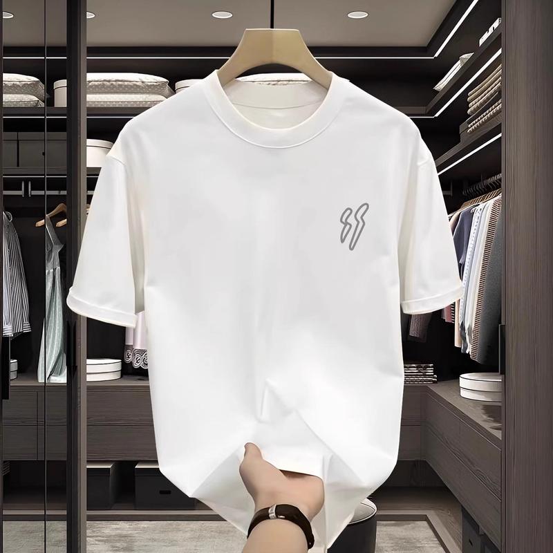 Áo Thun Cotton, 100% Cotton, Unisex, Tay Ngắn, Ngoại Cỡ Và Ngoại Cỡ (6XL), Ngoại Cỡ Và Ngoại Cỡ (S-6XL), In Hình, Dáng Rộng Vừa Vặn, Thích Hợp Cho Nam Và Nữ 3