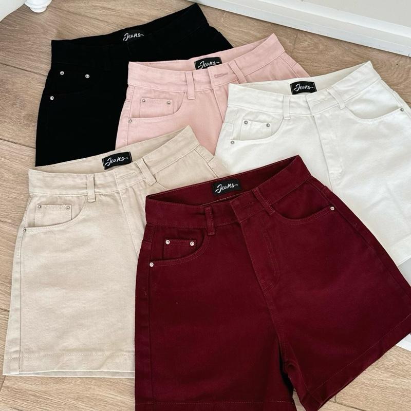  Quần Short Nữ Quần Short Lưng Cao Form A Nhiều Màu Vải Mềm 40-65kg Thảo Xinh Store 