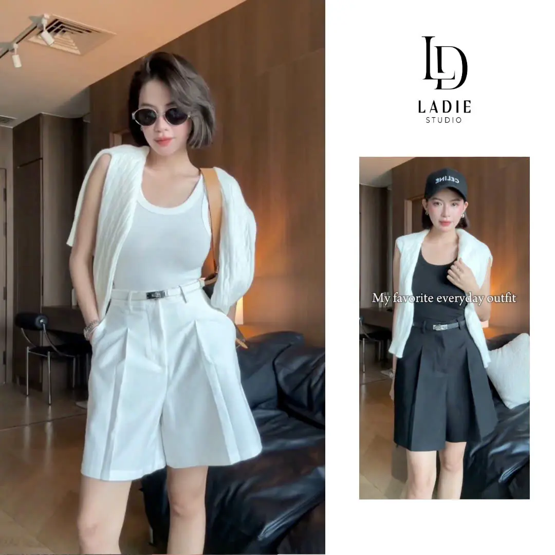 Quần Short nữ Jolibe Short  form lửng dáng rộng QS02, Ladie Studio