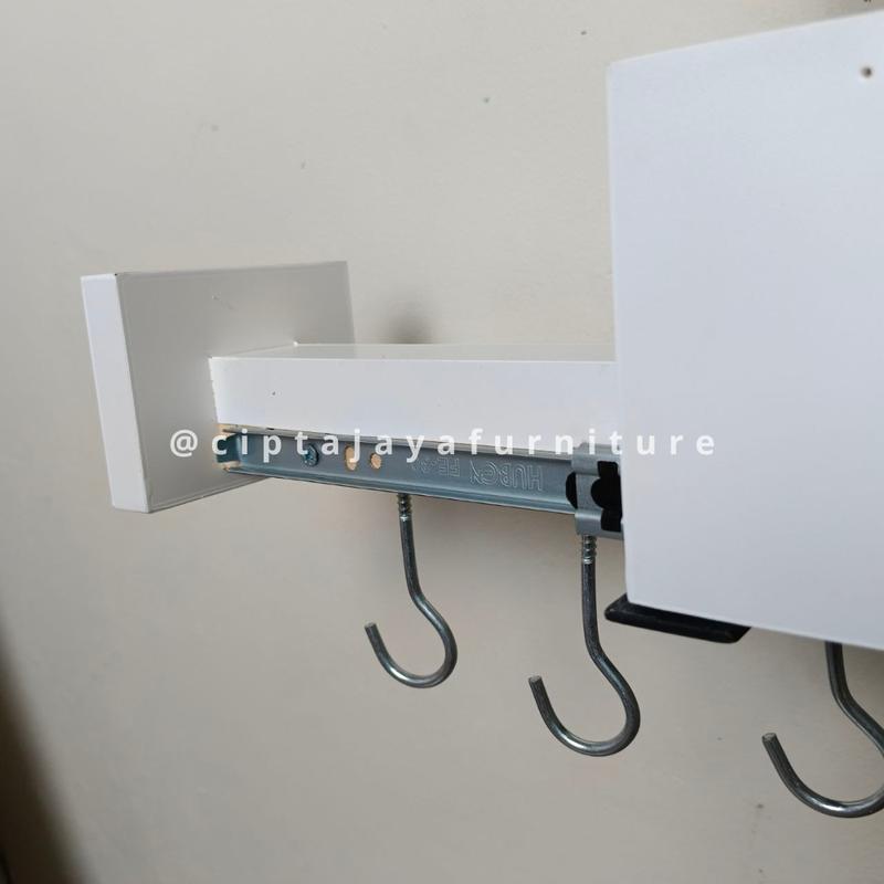 Product Introduction of Gantungan Tas Besi Rak Kolong Panci Wajan Printilan Dapur Tarik Dorong Panjang Kitchen Set Lemari Dapur Minimalis Estetik Rak Panci Tempel Tembok Dinding Bawah Wastafel Hook Cantelan Baju Sapu Hanger Aksesoris Unik Serbaguna Multifungsi Kuat Kokoh 0
