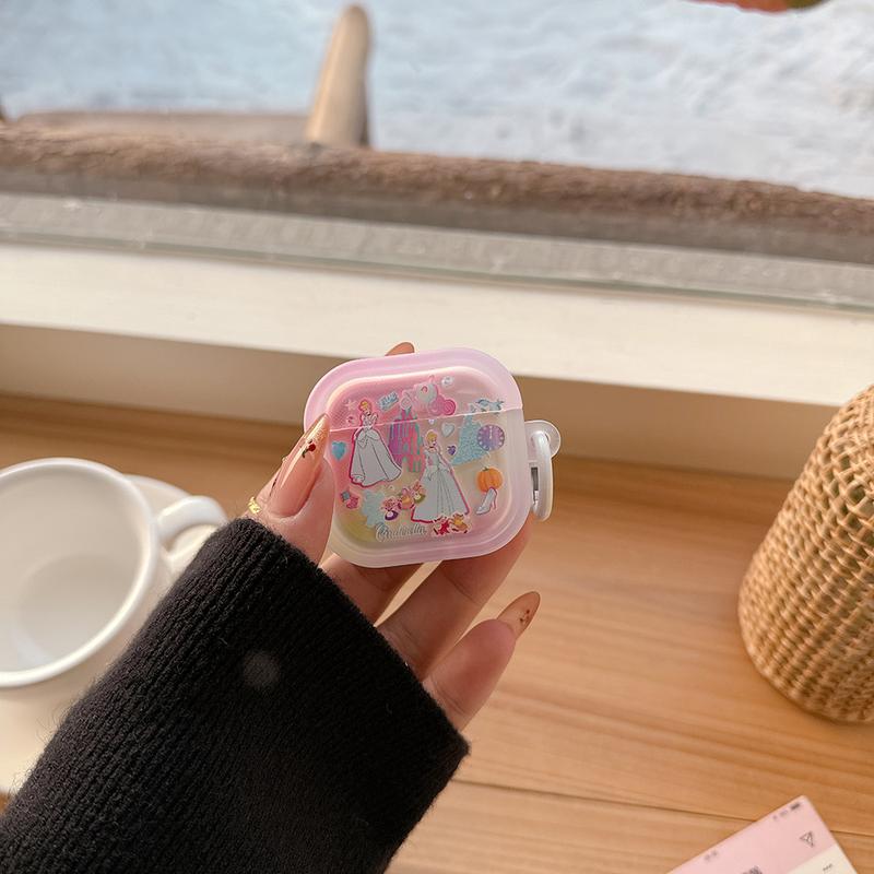 Cute Cartoon Disney Snow White Alice Mickey Mouse Labubu Earphone Case For Airpods 4 1 2 3 Pro 2 Protective Soft TPU Cover 8