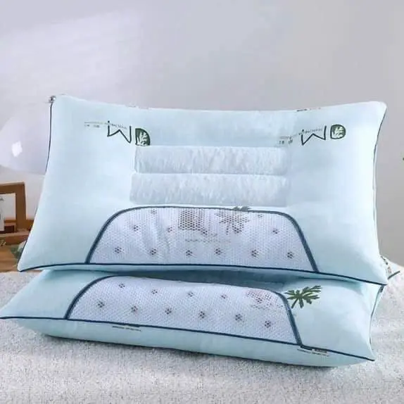 ￼Gối Massage Công Thái Học Thảo Dược Hương Ngải Cứu Giảm Đau Mỏi, Hương Ngải Cứu Giúp Dễ Ngủ, Ngủ Sâu Giấc KT 48x74cm
