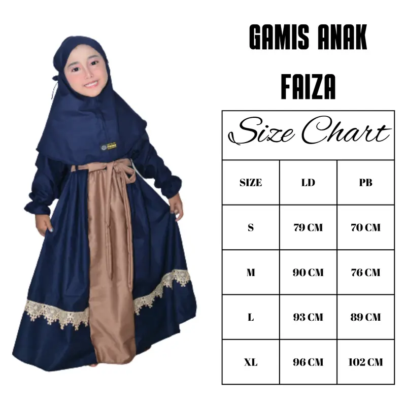 Gamis syar’i anak perempuan lebaran kekinian 2024 |gamis anak murah |pakaian anak perempuan Hitam Cokelat Navy Baju Muslim Syari Wanita Dress Katun Polos Remaja Mewah 1