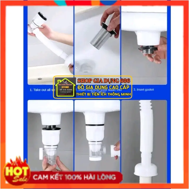 Xiphong lavabo thoát nước bồn rửa chén bát,chậu rửa mặt,bồn rửa tay đa năng.bộ thoát nước khử mùi chống tắc nghẽn .thích hợp mọi không gian.Nắp lật 8
