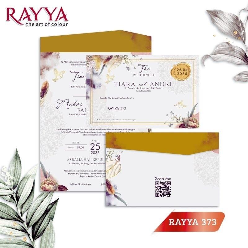 Undangan Pernikahan PROMO Terbatas RAYYA 373 | Paket Lengkap Elegan Modern Paket Lengkap 100 PCS Gratis Label & Plastik - JanjiKita | Default