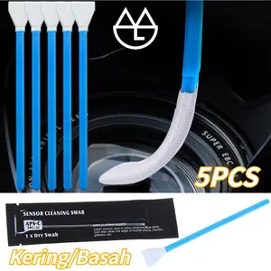5PCS Dry/WetPembersih Sensor Kamera DSLR / CCD Sensor Swab Sensor Cleaning Pack