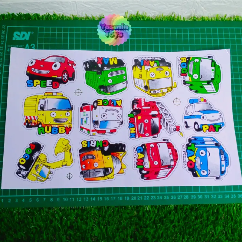 STIKER TAYO PERLEMBAR ISI 11PCS Paper 0