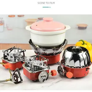 Kompor Camping Windproof Portable Gas Stove Mini Alat Masak Gunung gas  kompor