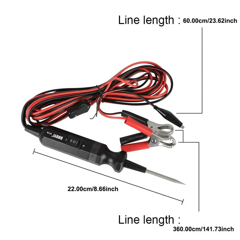 Car Circuit Tester, 6-24V Electrical System Diagnostic Tool, Voltage Test Car Circuit Tester for Car Trailer RV Motorcycle Truck 1