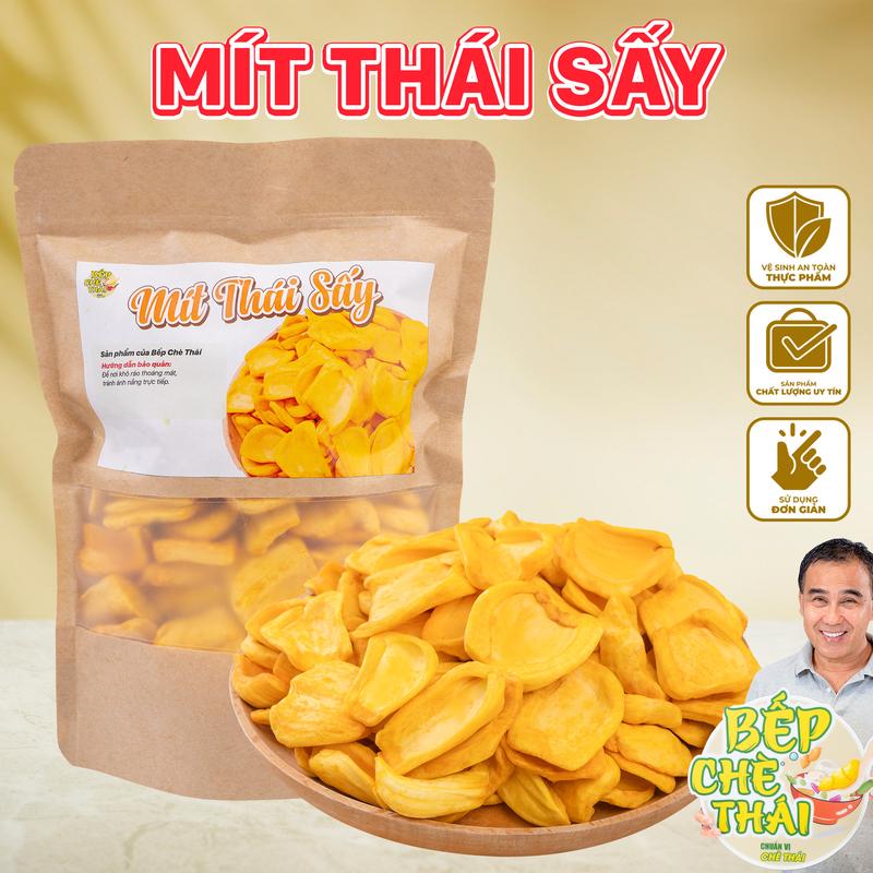 [ƯU ĐÃI LIVESTREAM] Mít Thái sấy giòn - Túi 250gr - ngọt thanh, giòn xốp - Bếp Chè Thái Snack Food Ăn Vặt