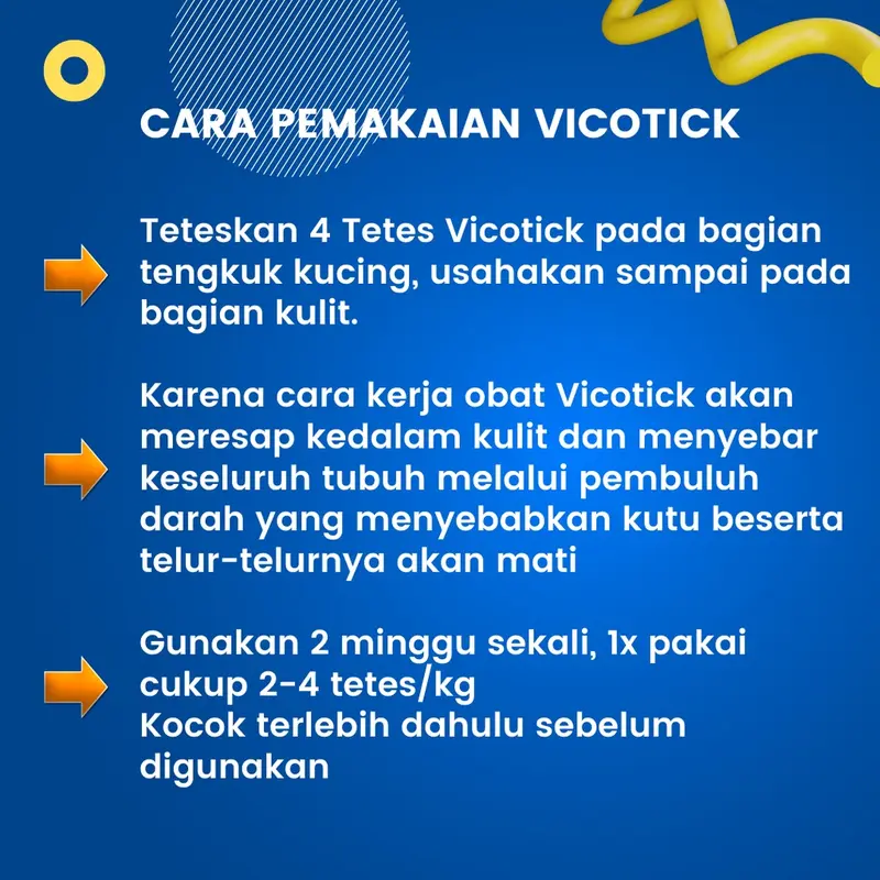 (COD) Obat Kutu Ampuh Anti Kutu Kucing Vicotick Basmi Kutu Kucing Sampai Telor-Telornya Garansi Kucing Bersih Kutu Mati 5