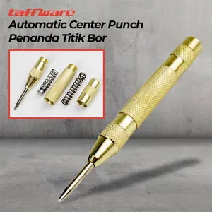 Taffware Automatic Center Punch Penanda Titik Bor - Golden