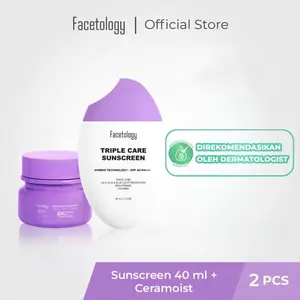 ￼Facetology Bundling Triple Care Ceramoist & Triple Care Sunscreen