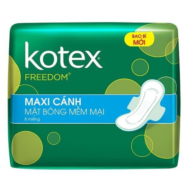  Băng vệ sinh Kotex Freedom Maxi cánh 8 miếng Nữ 