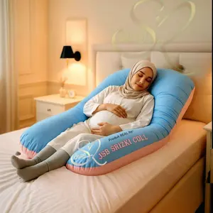 NEW bestseller bantal hamil katun dgn RESLETING / FREE TAS/ maternity pillow / kasur tidur hamil  bisa cod bayar di tempat ukuran 120x75 cm pakai resleting dgn harga promo,ada jual bantal uk JUMBO 150x75cm di link lainnya TERLARIS