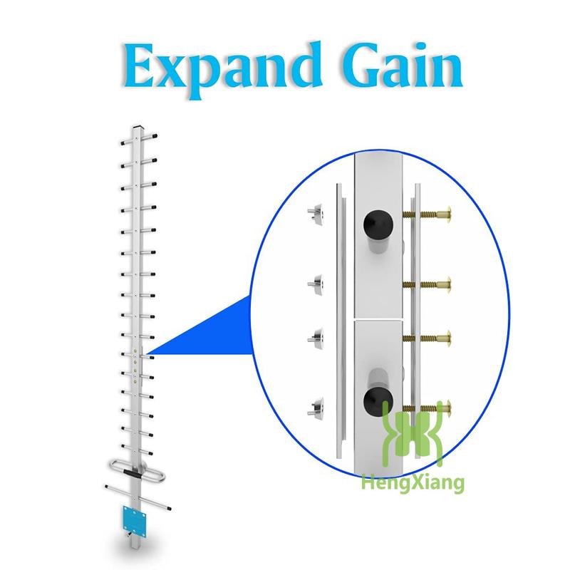 Yagi Antenna External 2G 3G 4G LTE 800-2700MHz 20dBi 18units Long Foldable N-Female Connector Works for Mobile Signal Booster, 4G Modem, wifi Router 3