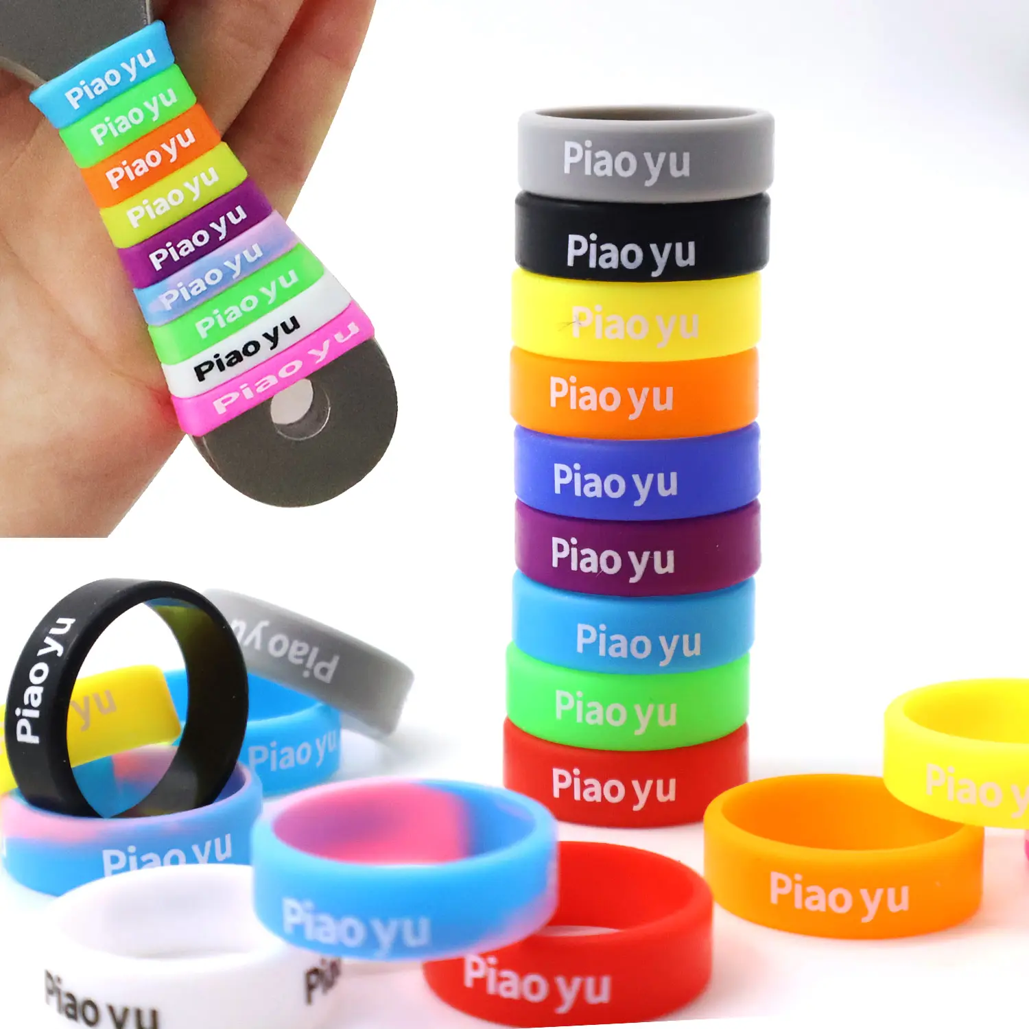 Silicone Decorative Ring, Anti Slip Ring, Anti Slip Cover(Color Random)