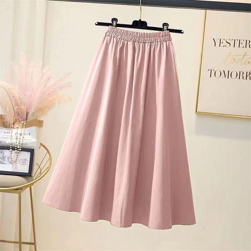 Girls' 2023 Summer Clothes Korean Style Casual Loose-Fitting T-shirt + Skirt Suit Middle and Big Children Primary School Junior High School Students Two-Piece Suit 5