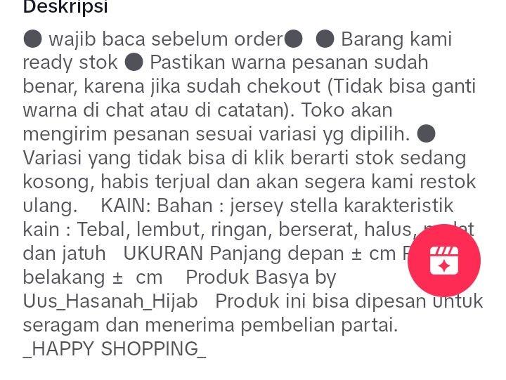 Product Introduction of (Bergo HAMIDAH M.)jilbab instan pet jesrey tebal 0