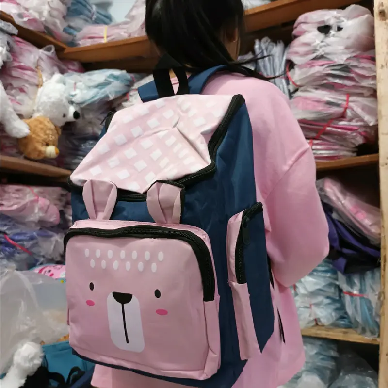Tas Ransel Anak Tas Sekolah  Anak TK SD Motif Beruang Tas Punggung karakter kekinian Terbaru Fashion 5
