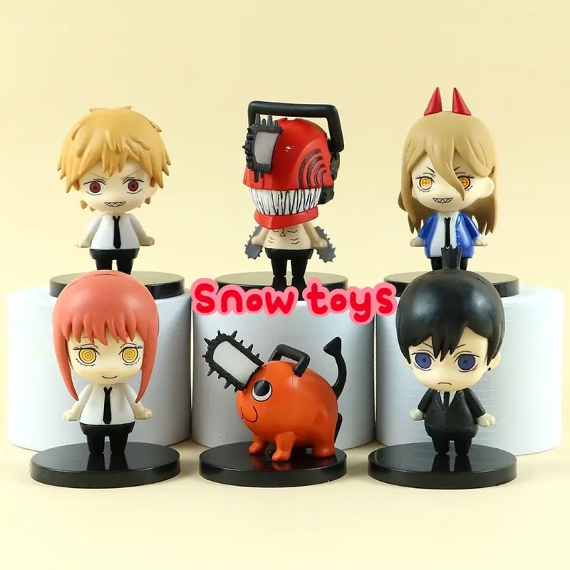 Mô hình Chainsaw Man - Denji Power Pochita Aki Hayakawa Makima Quỷ cưa Denji Quỷ máu Power - Cao khoảng 5,5~8,5cm 2
