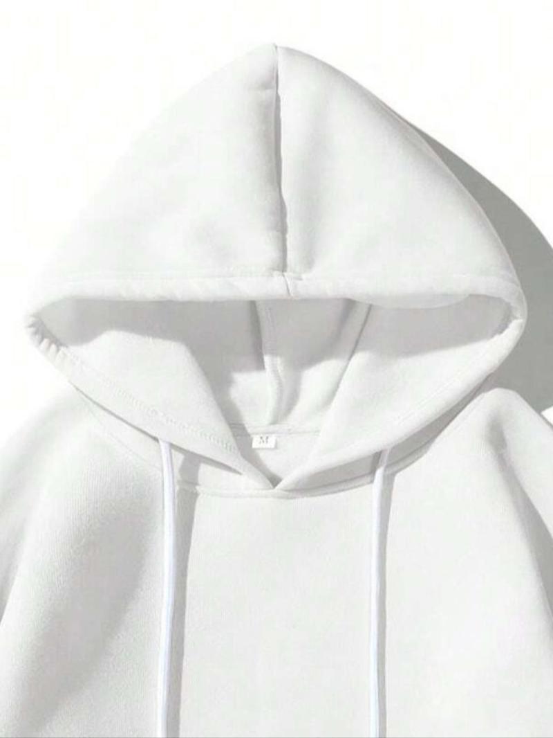Product Introduction of Women's Letter & Bear Print Hoodie, Casual Long Sleeve Hooded Sweatshirt for Fall & Winter, Women's Clothes for Daily Wear 3