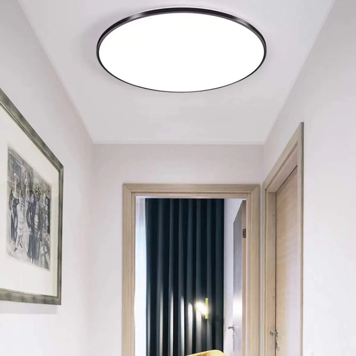 Circular LED Three Proof Ceiling Light  Balcony Bedroom Kitchen Bathroom Corridorultra-Thin Ceiling Lights
