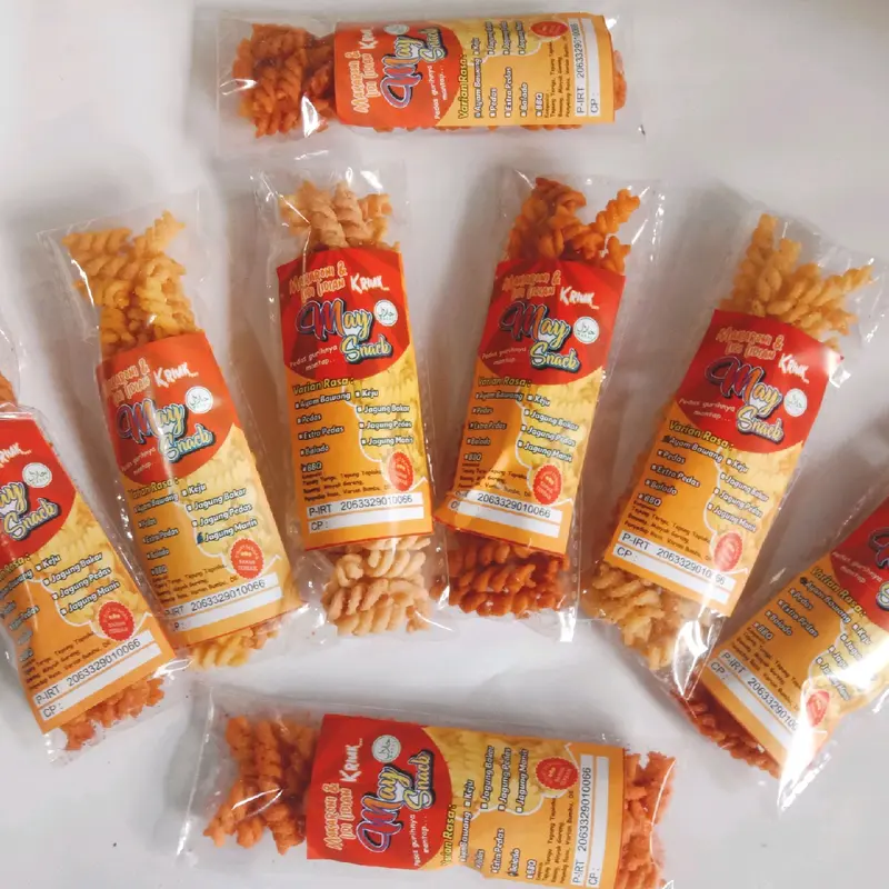 makaroni gandum  spiral 9 variasi rasa paket 10 pcs Bawang Food Noodles Pasta Macaroni Ayam Bbq   Snack Manis Pedas Jagung Cemilan Makanan kripik Keripik 1