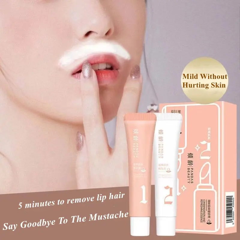 Pandas facial hair removal cream lips & face & armpits & bikini & hands & legs & Gentle Hair Removal smooth skin Body Care Wax Aloe Moisturize Razor Waxing Comfort Cosmetic