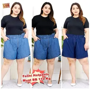 Celana pendek hotpants Wanita super jumbo // Celana 3/4 Hotpants Wanita jumbo