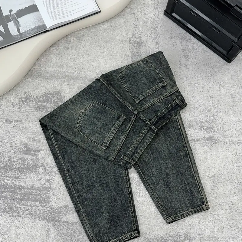 Baggy KAKA NS1380- QUẦN BAGGY  BIGSIZENTÚI LỘ THEU CHỮ  CẠP THƯỜNG  -không co dãn bigsize ( 55-85kg) Pants 5