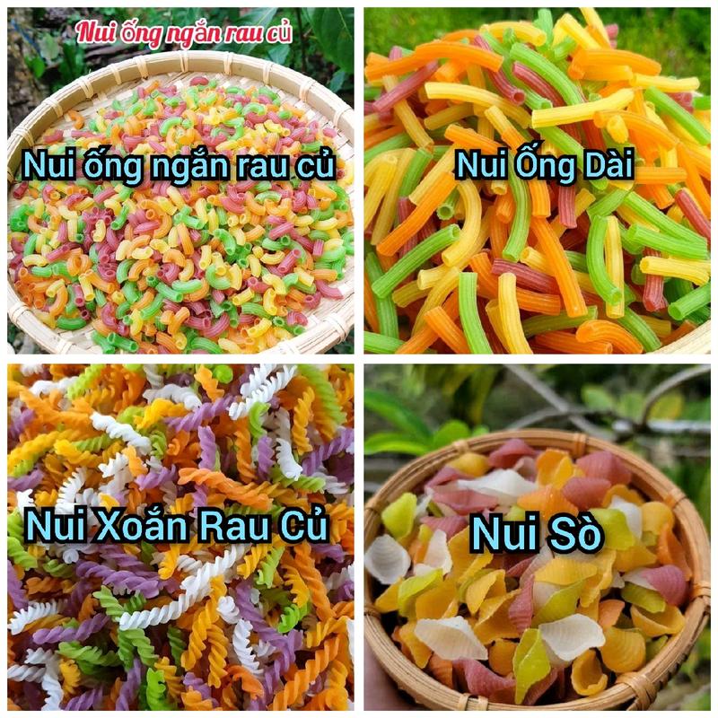  Combo 2kg Nui Gồm: 500gr Nui Ống Ngắn + 500gr Nui Ống Dài + 500gr Nui Xoắn Rau Củ + 500gr Nui Sò Nui Mềm Dai K Bở  Tặng 500gr Nui Xoắn Rau Củ  Mai Ngọc Food Thức Ăn 