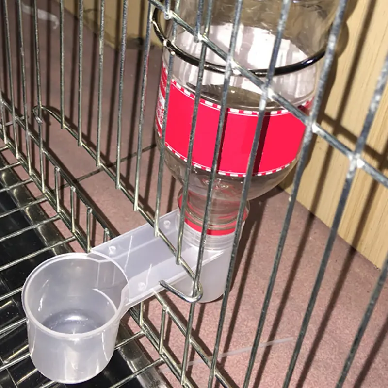 Minuman Burung Binatang Plastik, 1 keping, Botol Air Pengumpan, Cawan, Sesuai untuk Ayam dan Merpati