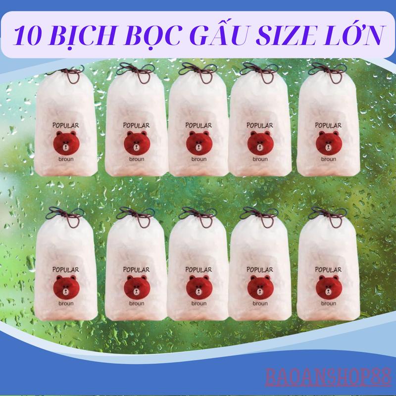 màng bọc thực phẩm, mỗi bịch từ 90-99 chiếc, màng bọc gấu, Mỗi sét ~ 1000g, co…