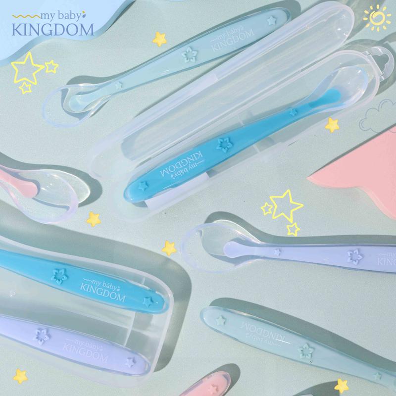 My Baby Kingdom Sendok Silikon Anak (include box) Sendok Anak Mpasi 8