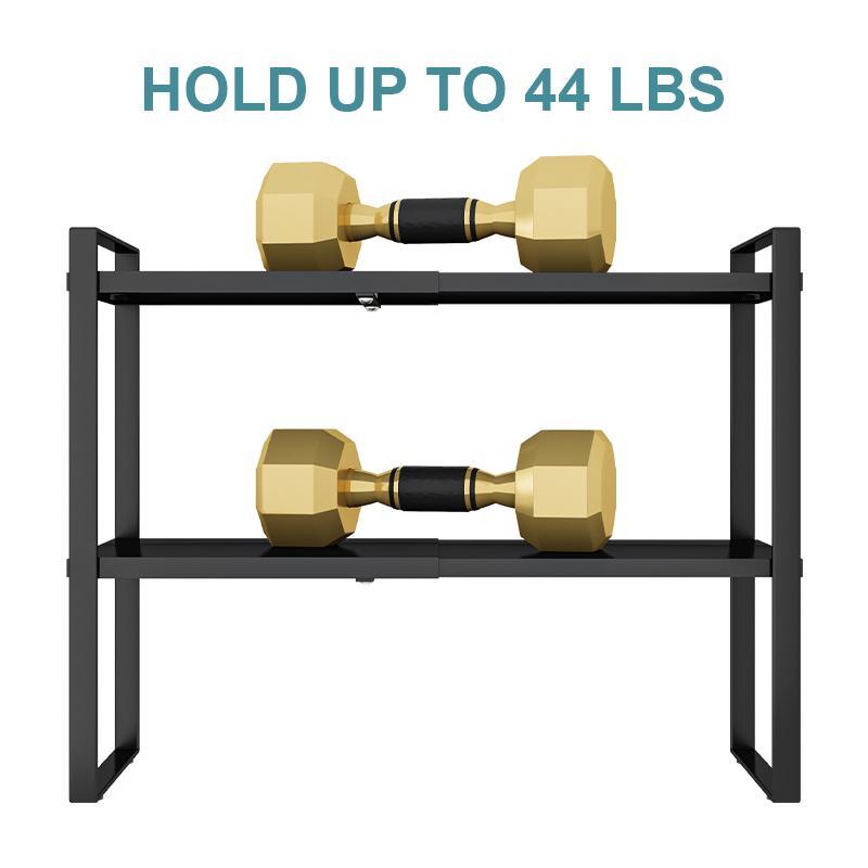 Kitchen Cabinet Shelf, 1 Count Expandable Organizer Riser Rack for Kitchen Pantry Cupboard, Under Sink Countertop Home Organization 5