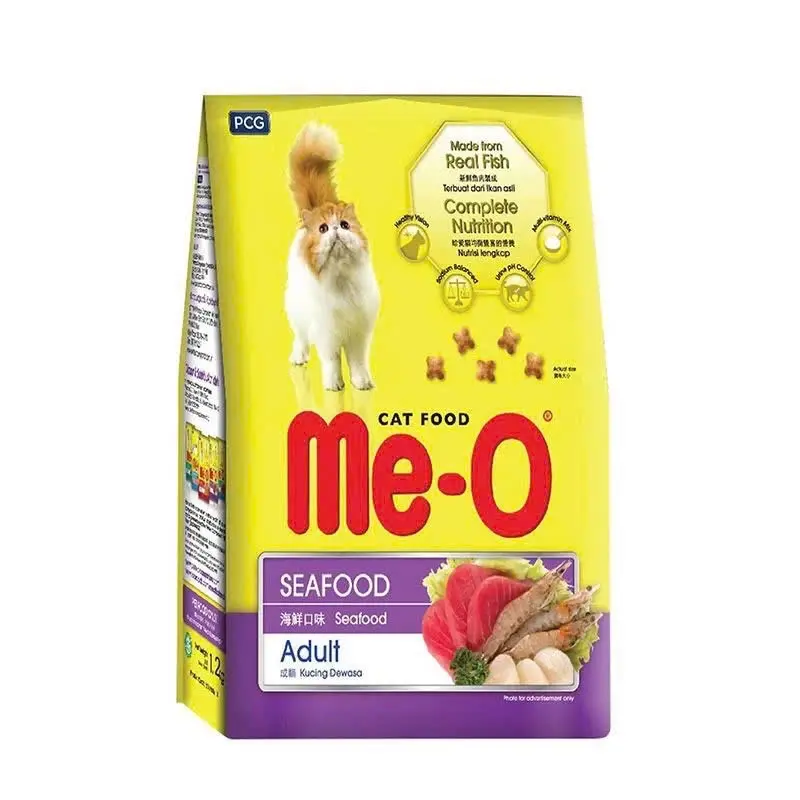 Cám Me-O vị hải sản chất lượng, mượt lông túi 1.2kg