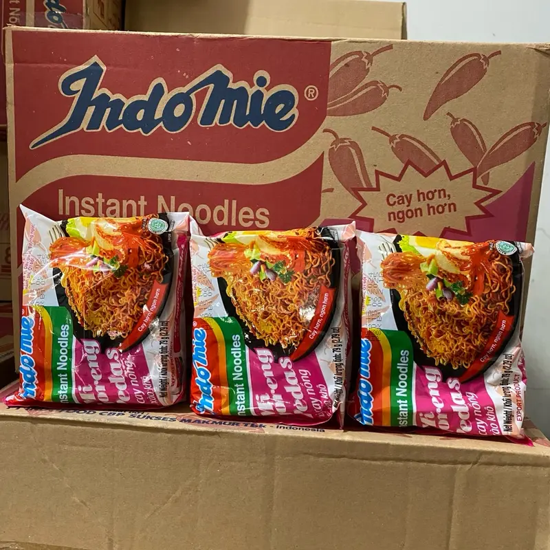 ￼SỈ THÙNG 40 gói mì Trộn indo chính hãng date mới toang full vị siêu ngon Food 3
