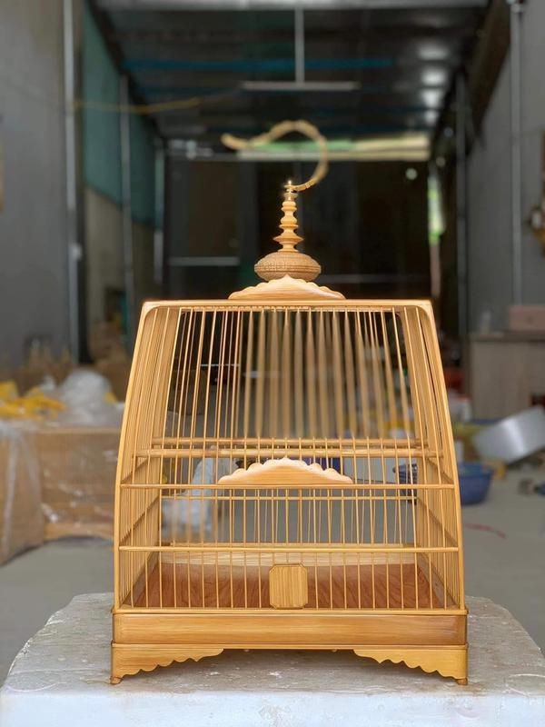 KHUNG LỒNG CHIM CHÀO MÀO TỰ RÁP, THÁI ĐẤU BO GÓC. 23 NAN SIZE 37, KHUNG ĐÃ XỬ LÍ MỐI MỌT