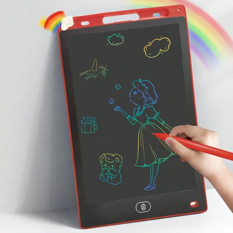 12 inch LCD Message Writing Tablet, 1 Piece Colorful Doodle Board Drawing Pad, Erasable Reusable Drawing Tablet for Toddlers Gift, Educational Learning Tablet Toy, Baby Toys, Education Devices, Fun Toys for 13 Year Olds to Feel Good, Teenage Boy Gift 6