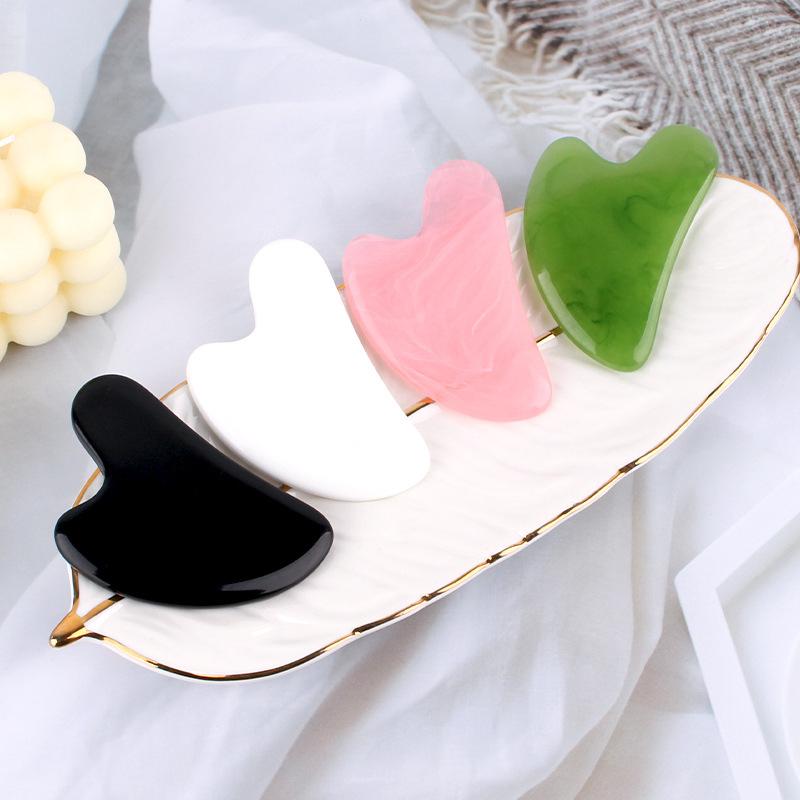 Bảng Mát Xa Gua Sha Bằng Đá, 1 Chiếc, Dành Cho Mặt, Đá Thạch Anh Hồng, Tấm Guasha, Dụng Cụ Cạo Máy Massage Mặt, Thích Hợp Cho Mặt, Cổ, Lưng Và Cơ Thể, Hàng Mới Về 5