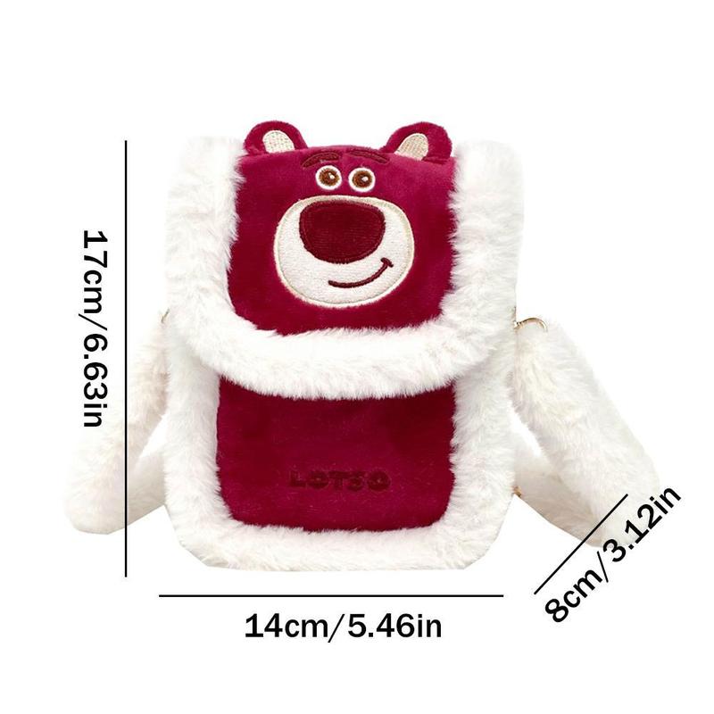 Product Introduction of Túi Nhồi Bông Thiết Kế Hoạt Hình, Dành Cho Trẻ Em, Túi Đeo Chéo Một Bên Vai, Lưu Trữ Điện Thoại, Cỡ Nhỏ Thích Hợp Cho Điện Thoại Di Động Y9S5 0