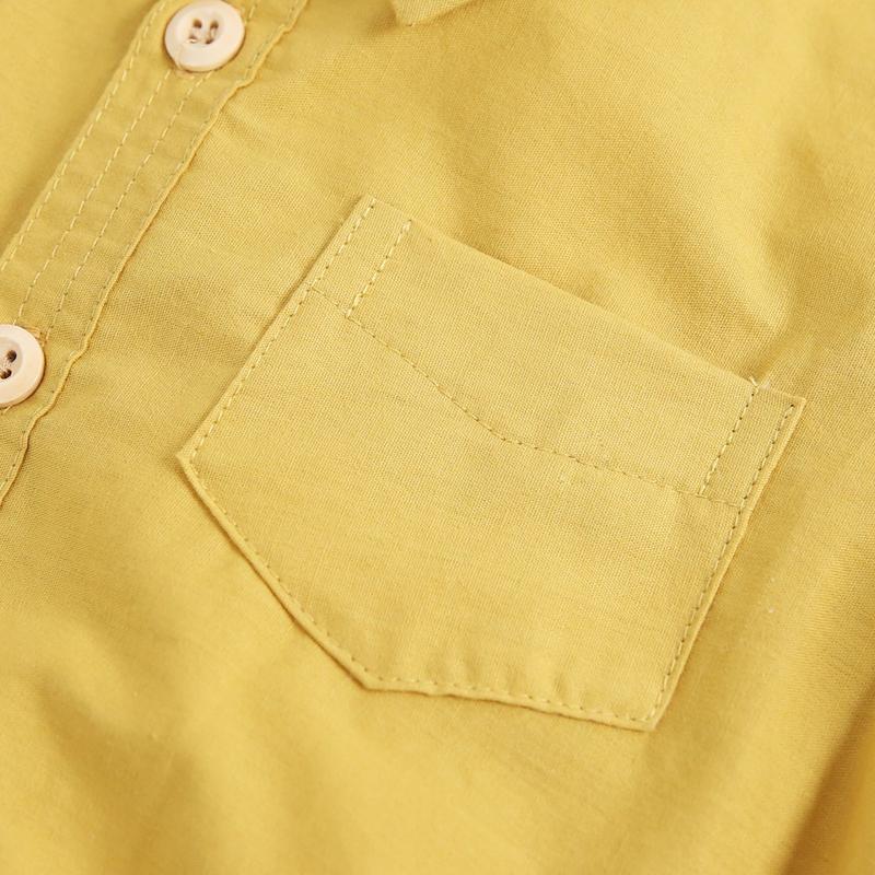 Product Introduction of Sanlutoz Summer Cotton Romper Baby Solid Color Shirt Baby Boy Clothes Casual New Style 24