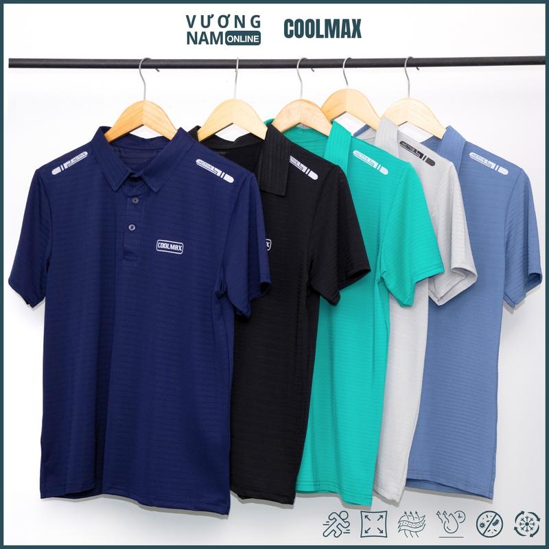  Áo thể thao nam ACTIVE POLO cổ cao cho chạy bộ GYM cầu lông thoáng khí đẹp may kỹ chất COOLMAX thông hơi VNO153 
