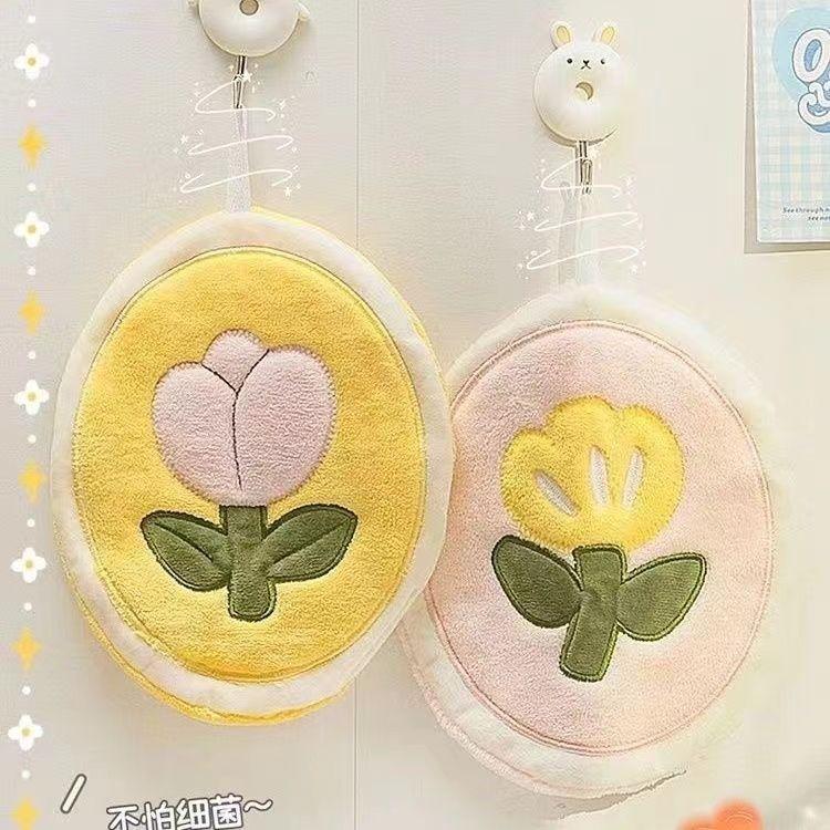 Khăn Tay Thiết Kế Hoa Dễ Thương, Có Chức Năng Treo, Thấm Nước Mạnh, Nhanh Khô, Thích Hợp Sử Dụng Tại Nhà, Không Rụng Lông, Thích Hợp Cho Trẻ Em, Khăn Tay, Làm Bằng Vải Dày, Sử Dụng Trong Phòng Tắm 5